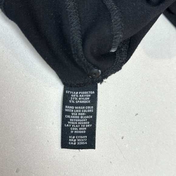 Anthropologie Sanctuary, Runway Leggings Poly/Spandex BLK Suede - Picture 11 of 12